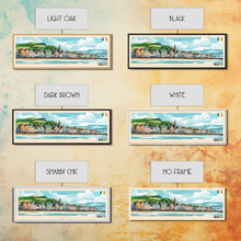 Load image into Gallery viewer, Bray, Ireland Panoramic Travel Poster Canvas Print, Bray, Ireland Painting, Ireland Art, Bray Travel Art, Guest Room Painting
