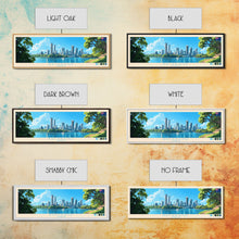 Carregar imagem no visualizador da galeria, Brisbane, Australia Travel Poster Panoramic Canvas Print, Brisbane, Australia Painting, Australia Art, Brisbane Travel Art, Guest Room Painting
