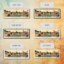 Carregar imagem no visualizador da galeria, Gloucester, England Panoramic Travel Poster Canvas Print, Gloucester, England Painting, England Art, Gloucester Panoramic Travel Art, Travel Painting
