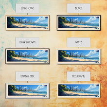 Load image into Gallery viewer, Gold Coast, Australia Travel Poster Panoramic Canvas Print, Gold Coast, Australia Painting, Australia Art, Gold Coast Travel Art, Guest Room Painting
