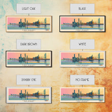 Carregar imagem no visualizador da galeria, Abu Dhabi, United Arab Emirates Panoramic Canvas Print, Abu Dhabi, United Arab Emirates Painting, United Arab Emirates Art, Abu Dhabi Travel Poster, Travel Art, Housewarming Gift

