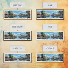Load image into Gallery viewer, Albury–Wodonga, Australia Panoramic Canvas Print, Albury–Wodonga, Australia Painting, Australia Art, Albury–Wodonga Travel Poster, Travel Art, Housewarming Gift
