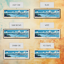 Carregar imagem no visualizador da galeria, Auckland, New Zealand Panoramic Canvas Print, Auckland, New Zealand Painting, New Zealand Art, Auckland Travel Poster, Travel Art, Vacation Gift
