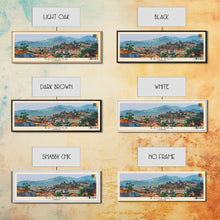 Load image into Gallery viewer, Bamenda, Cameroon Panoramic Canvas Print, Bamenda, Cameroon Painting, Cameroon Art, Bamenda Travel Poster, Travel Art, Vacation Gift
