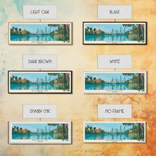 Load image into Gallery viewer, Bangkok, Thailand Panoramic Canvas Print, Bangkok, Thailand Painting, Thailand Art, Bangkok Travel Poster, Travel Art, Living Room Painting
