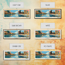 Load image into Gallery viewer, Bekasi, Indonesia Panoramic Canvas Print, Bekasi, Indonesia Painting, Indonesia Art, Bekasi Travel Poster, Travel Art, Guest Room Painting
