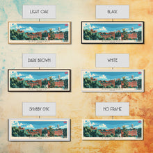 Cargar imagen en el visor de la galería, Birmingham, England Panoramic Canvas Print, Birmingham, England Painting, England Art, Birmingham Travel Poster, Travel Art, Guest Room Painting
