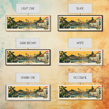 Load image into Gallery viewer, Bogor, Indonesia Panoramic Canvas Print, Bogor, Indonesia Painting, Indonesia Art, Bogor Travel Poster, Travel Art, Vacation Gift
