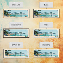 Carregar imagem no visualizador da galeria, Busan, South Korea Panoramic Canvas Print, Busan, South Korea Painting, South Korea Art, Busan Travel Poster, Travel Art, Guest Room Painting
