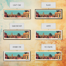 Carregar imagem no visualizador da galeria, Cairo, Egypt Panoramic Canvas Print, Cairo, Egypt Painting, Egypt Art, Cairo Travel Poster, Travel Art, Housewarming Gift
