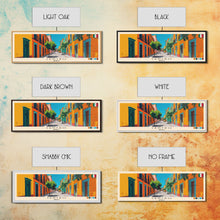 Cargar imagen en el visor de la galería, Centro, Mexico Panoramic Canvas Print, Centro, Mexico Painting, Mexico Art, Centro Travel Poster, Travel Art, Living Room Painting
