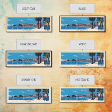 Carregar imagem no visualizador da galeria, Geelong, Australia Panoramic Canvas Print, Geelong, Australia Painting, Australia Art, Geelong Travel Poster, Travel Art, Guest Room Painting
