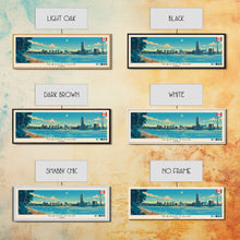 Cargar imagen en el visor de la galería, Hamilton, Canada Panoramic Canvas Print, Hamilton, Canada Painting, Canada Art, Hamilton Travel Poster, Travel Art, Living Room Painting
