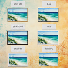 Carregar imagem no visualizador da galeria, Canvas Print, Painting of Emerald Green Waves, Framed Canvas Art, whimsical ocean art, framed wall art
