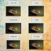 Carregar imagem no visualizador da galeria, Cute Sleeping fox Framed Canvas Wall Art, Canvas Print Decor for Home &amp; Office Decoration Canvas Ready to Hang
