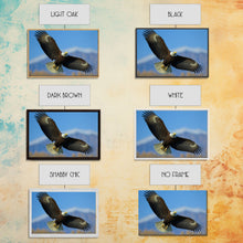 Load image into Gallery viewer, Eagle in a Mountain Clouds Canvas Wall Art Design, Framed Canvas Print Decor for Home &amp; Office Decoration, CANVAS READY to Hang
