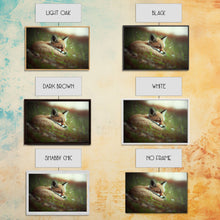 Load image into Gallery viewer, Cute Sleepy Fox Art, Animal Prints, Nature Art, Framed Canvas Print, Cute animal wall art, above sofa art
