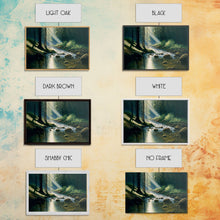 Cargar imagen en el visor de la galería, Colorful Watercolor Art, Framed Canvas Print, unique wall art, framed wall art, Landscape watercolor
