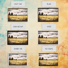 Load image into Gallery viewer, Early American Style Landscape Art | Primitive Farmhouse Decor | Framed Canvas Print | Wall Art | Wall Decor | Office Art | Muted Art
