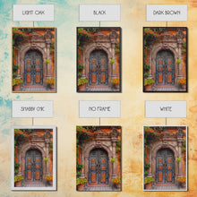 Cargar imagen en el visor de la galería, Change2 Indian Wall Art, Colorful Indian Doors, Framed Canvas Print, Painting Print, Traditional Hindu Architecture, Ready To Hang
