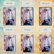 Load image into Gallery viewer, Cowboy Christmas Art Framed Canvas Print, Minimalist Holiday Decor Perfect Seasonal Gift Idea Wall Art 2024
