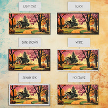 Carregar imagem no visualizador da galeria, Autumn Landscape Framed Canvas Print, Cozy Country Farmhouse Pathway Art, Fall Home Decor, Modern Farmhouse Seasonal Wall Art Gift Idea
