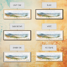 Carregar imagem no visualizador da galeria, Beidaihe, China Watercolor Beach Print, Vacation Gift, China Wall Art, Framed Canvas Print, Framed Beach Painting
