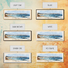 Load image into Gallery viewer, Bondi Beach, Sydney, Australia Watercolor Print, Vacation Gift, Sydney, Australia Wall Art, Beach Painting, Beach Decor, Large Wall Art, Wood Frame Art
