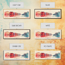 Load image into Gallery viewer, Burano, Italy Watercolor Print, Vacation Gift, Italy Wall Art, Beach Painting, Beach Decor, Large Wall Art, Wood Frame Art
