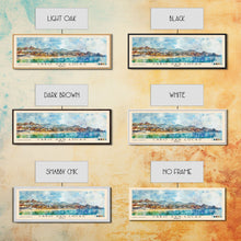 Load image into Gallery viewer, Cabo San Lucas, Mexico Watercolor Print, Vacation Gift, Mexico Wall Art, Beach Painting, Beach Decor, Large Wall Art, Wood Frame Art
