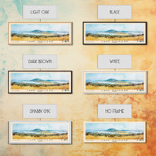 Load image into Gallery viewer, Cape Maclear, Malawi Watercolor Print, Vacation Gift, Malawi Wall Art, Beach Painting, Beach Decor, Large Wall Art, Wood Frame Art
