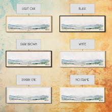 Load image into Gallery viewer, Costalegre, Mexico Watercolor Print, Vacation Gift, Mexico Wall Art, Beach Painting, Beach Decor, Large Wall Art, Wood Frame Art
