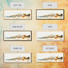 Load image into Gallery viewer, Cozumel, Mexico Watercolor Print, Vacation Gift, Mexico Wall Art, Beach Painting, Beach Decor, Large Wall Art, Wood Frame Art
