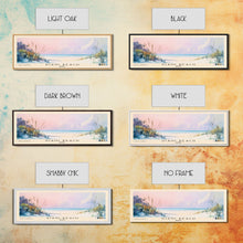 Load image into Gallery viewer, Diani Beach, Kenya Watercolor Beach Print, Vacation Gift, Kenya Wall Art, Framed Canvas Print, Framed Beach Painting
