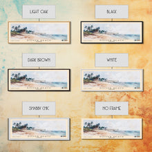 Load image into Gallery viewer, Dover Beach, Barbados Watercolor Beach Print, Vacation Gift, Barbados Wall Art, Framed Canvas Print, Framed Beach Painting
