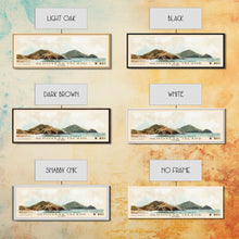 Load image into Gallery viewer, Genovesa Island, Ecuador Watercolor Beach Print, Vacation Gift, Ecuador Wall Art, Framed Canvas Print, Framed Beach Painting
