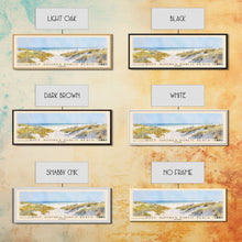 Cargar imagen en el visor de la galería, Gulf Shores Public Beach, Alabama Watercolor Print, Vacation Gift, Alabama Wall Art, Beach Painting, Beach Decor, Large Wall Art, Wood Frame Art
