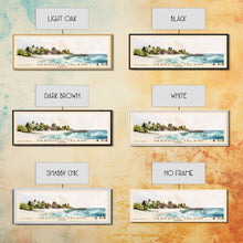 Cargar imagen en el visor de la galería, Vaadhoo Island, Maldives Watercolor Print, Vacation Gift, Maldives Wall Art, Beach Painting, Beach Decor, Large Wall Art, Wood Frame Art
