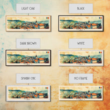 Load image into Gallery viewer, Braila Romania Travel Art, City Art, Framed Canvas Print or Metal Wall Art, Europe Travel Poster, Panoramic Wall Art, Extra Wide Wall Art

