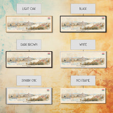 Carregar imagem no visualizador da galeria, Budapest Hungary Travel Art, City Art, Framed Canvas Print or Metal Wall Art, Europe Travel Poster, Panoramic Wall Art, Extra Wide Wall Art
