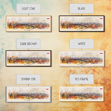 Carregar imagem no visualizador da galeria, Bytom Poland Panoramic Travel Poster, Framed Canvas Print or Metal Wall Art, Travel Art, Home Decor, Panoramic Painting, Midcentury Art
