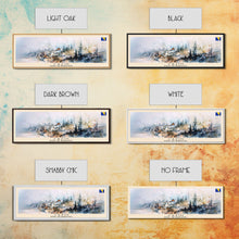 Cargar imagen en el visor de la galería, Cazin Bosnia Travel Art, City Art, Framed Canvas Print or Metal Wall Art, Europe Travel Poster, Panoramic Wall Art, Extra Wide Wall Art
