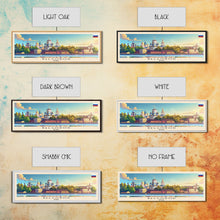 Cargar imagen en el visor de la galería, Belfast United Kingdom Travel Art, City Art, Framed Canvas Print or Metal Wall Art, Europe Travel Poster, Panoramic Wall Art, Extra Wide Wall Art
