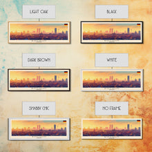 Load image into Gallery viewer, Bochum Germany Panoramic Travel Poster, Framed Canvas Print or Metal Wall Art, Travel Art, Home Decor, Panoramic Painting, Midcentury Art
