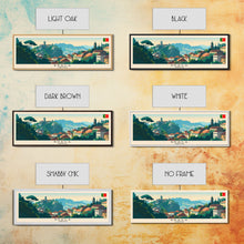 Load image into Gallery viewer, Braga Portugal Travel Art, City Art, Framed Canvas Print or Metal Wall Art, Europe Travel Poster, Panoramic Wall Art, Extra Wide Wall Art
