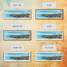 Carregar imagem no visualizador da galeria, Fredrikstad Norway Travel Art, City Art, Framed Canvas Print or Metal Wall Art, Europe Travel Poster, Panoramic Wall Art, Extra Wide Wall Art
