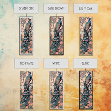 Load image into Gallery viewer, Abstract Rainbow and Waterfall Framed Canvas Print - Tall Skinny Japanese Style Wall Art
