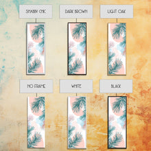 Load image into Gallery viewer, Elegant Pine Branches on Soft Pastel Background - Skinny Art, Japanese Wall Decor, Framed Canvas Print, Ukiyo-e Style
