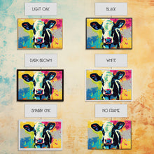 Load image into Gallery viewer, Cow Wall Art, Cow Print, Cow Wallhanging, Farmhouse Decor, Country Western Decor, Cow Lover Gift, Framed Canvas Print Or Metal Art Print
