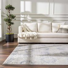 Load image into Gallery viewer, Parkerfield Cream &amp; Blue Area Rug
